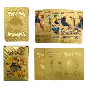 UI 6737 - Gold Pokemon Trading Cards Game (Assorted) - Pack of 55