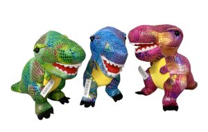 UI 829-1GD - Cartoon Soft Toy - Glitter Dinosaur