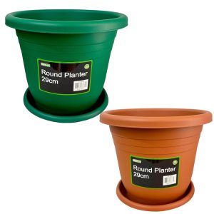 UI 8682 - Round Planter 29cm with Saucer