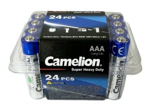 UI 0104 - Camelion Super Heavy Duty Batteries AAA 24 pk