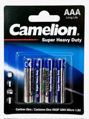 UI 0583 - Camelion Super Heavy Duty Batteries AAA 4 pk