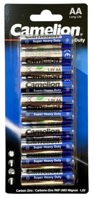 UI 0699 - Camelion Super Heavy Duty Batteries AA 10 pk