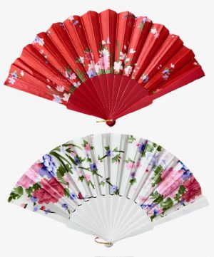 UI 0977A - Folding Hand Fans - Flowers
