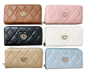 UI 0910 - Long Wallet with Double Zips (Ladies)